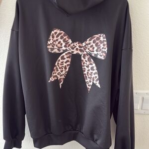 SHEIN Black Sweatshirt Hoodie Casual Fit